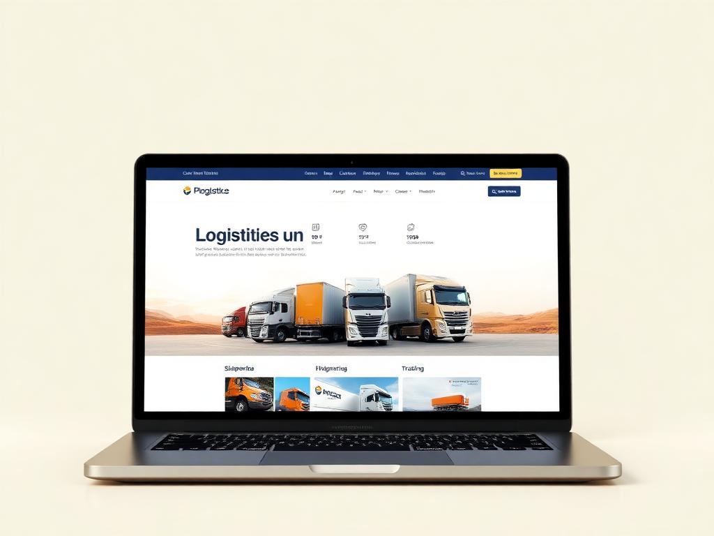 Logistics Website preview